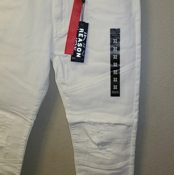 🆕️Pure White Denim distress Jean's 30W - Picture 7 of 12